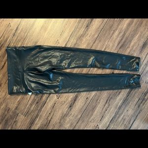 Spank faux leather leggings size m